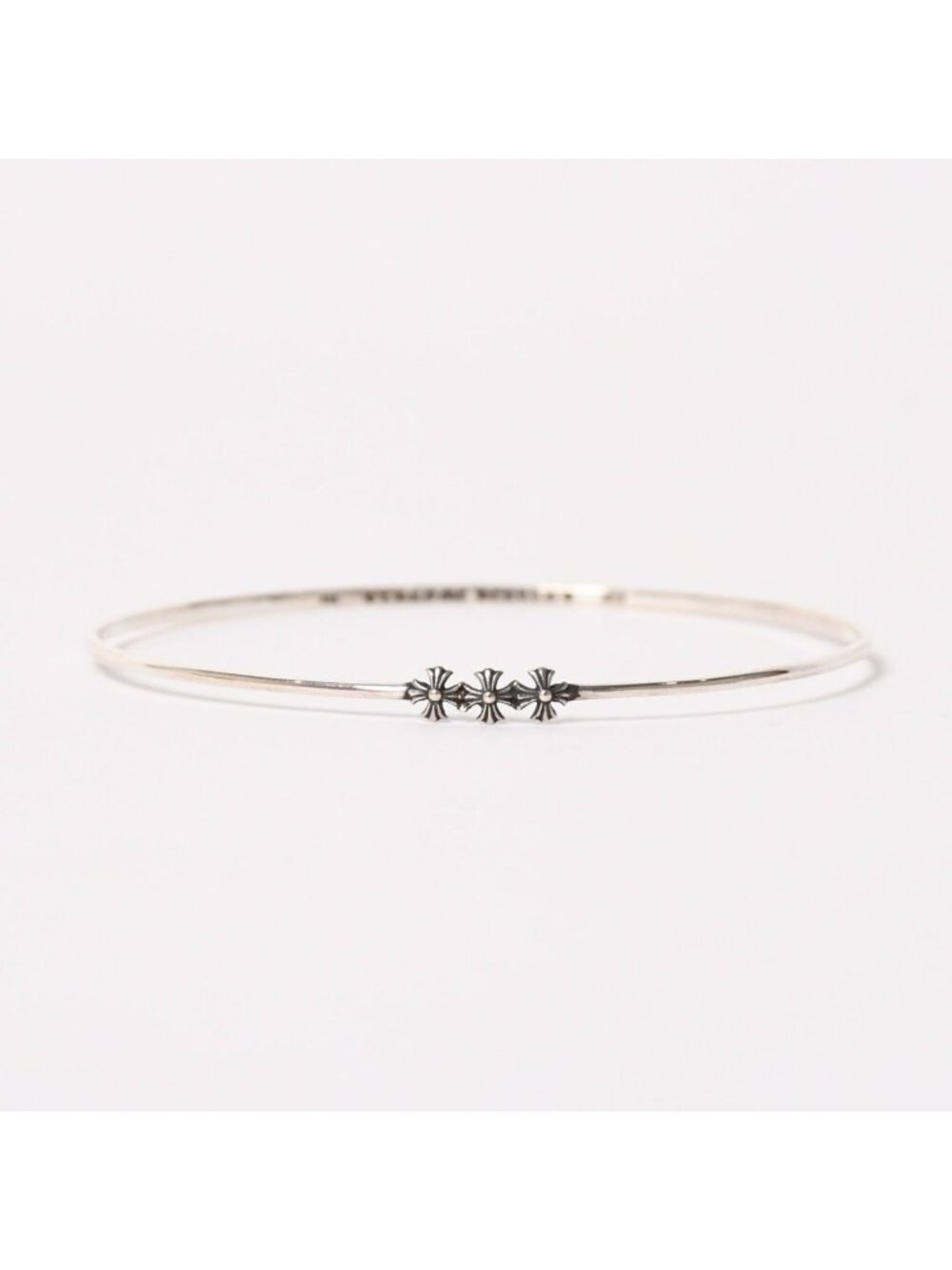 Chrome Hearts Bngl Bblgm Pls Bubblegum Plus Bangle 925 Sterling Silver Bracelet